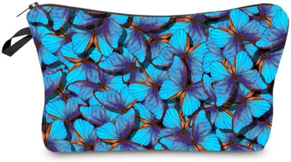 CUTE RASCALS Makeup Bag Cosmetic Pouch Organizer and Toiletry Bag For Women - Accessories Travel Bag (Butterflies)