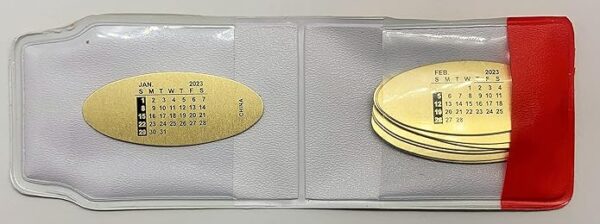 Commanding Life  Datewatcher Watch Band Calendar 2023 Oval